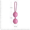 Вагінальні кульки Adrien Lastic Geisha Lastic Balls Mini Pink (S), діаметр 3,4 см, вага 85гр, фото 2