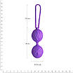 Вагінальні кульки Adrien Lastic Geisha Lastic Balls Mini Violet (S), діаметр 3,4 см, вага 85гр, фото 2