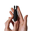 Вибропуля Adrien Lastic Pocket Vibe Rabbit Black зі стимулюючими вушками, фото 4