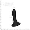 Дилдо з присоском Adrien Lastic Hitsens 5 Black, чудово для страпона, діаметр 2,4 см, довжина 13 см, фото 2