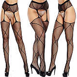 Панчохи чорні з візерунком STYLE 5, фото 2