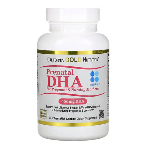 Пренатальна ДГК для вагітних і годувальниць, California Gold Nutriion Prenatal DHA 60 капсул
