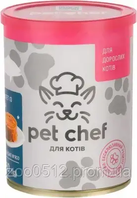 Pet Chef паштет мясний з рибою 360 г, фото 2