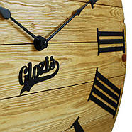 Настінний годинник з дерева Glozis Kansas Gold, фото 7
