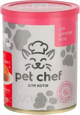 Pet Chef паштет мясний з мясним асорті 360 г, фото 2