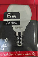 Лампа світлодіодна ETRON LED 6W 4200K E14 G45 1-ELP-048