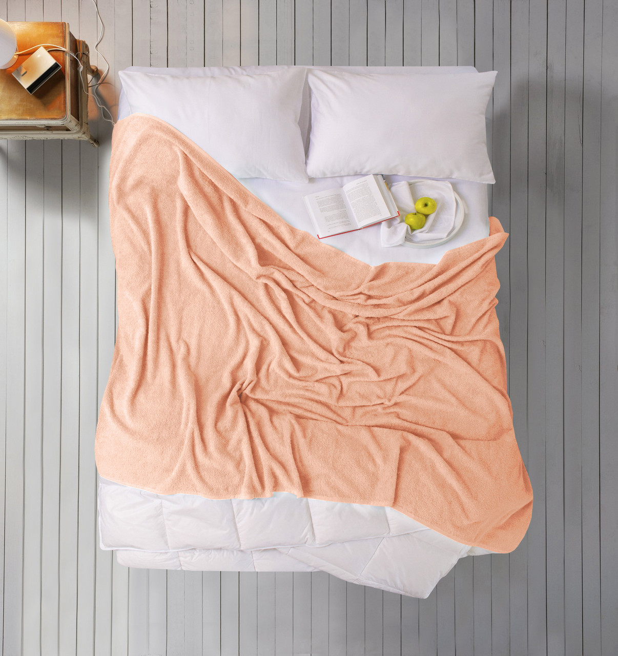 Простирадло Hotelline махрове - Peach 190*220