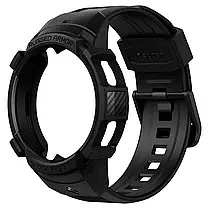 Чехол і ремінець Spigen для Galaxy Watch 4 Classic (42m) Ruged Armor Pro 2 in 1, Black, фото 3