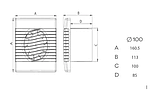 Вентилятор витяжний  для ванної АirRoxy pRim 100 S білий 01-001, фото 6