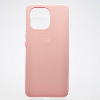 Чохол накладка Silicon Case Full cover для Xiaomi Mi 11 Pink