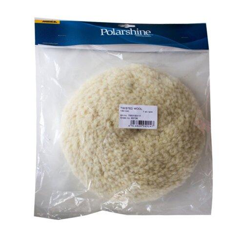 Круг полірувальний Mirka d180 хутряний кручений овчина, фото 1