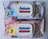 Детские влажные салфетки Freshmaker (с клапаном), 120 шт.