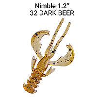 Съедобный силикон Crazy Fish Nimble 1.2" 76-30-32-5 чеснок