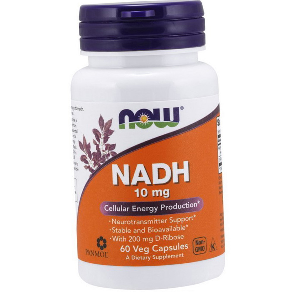 НАДН NOW NADH 10 mg 60 вег капсул