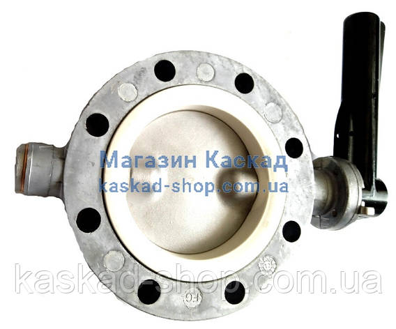Кран-затвор DN-150 дисковий поворотний на цементоз (кормовоз, борошновоз), фото 1