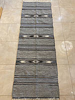 Дорожка шерстяная домотканая двусторонняя ручной работы соткана шерстовыми нитями на станке 200*68 см