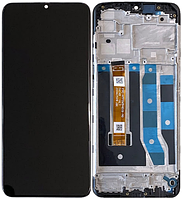 Дисплей модуль тачскрин Oppo A31 2020/A8 черный в рамке оригинал версия 4 p/n: FPC-HTF065H019-A0