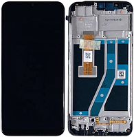 Дисплей модуль тачскрин Realme C2/Oppo A1k черный оригинал в рамке