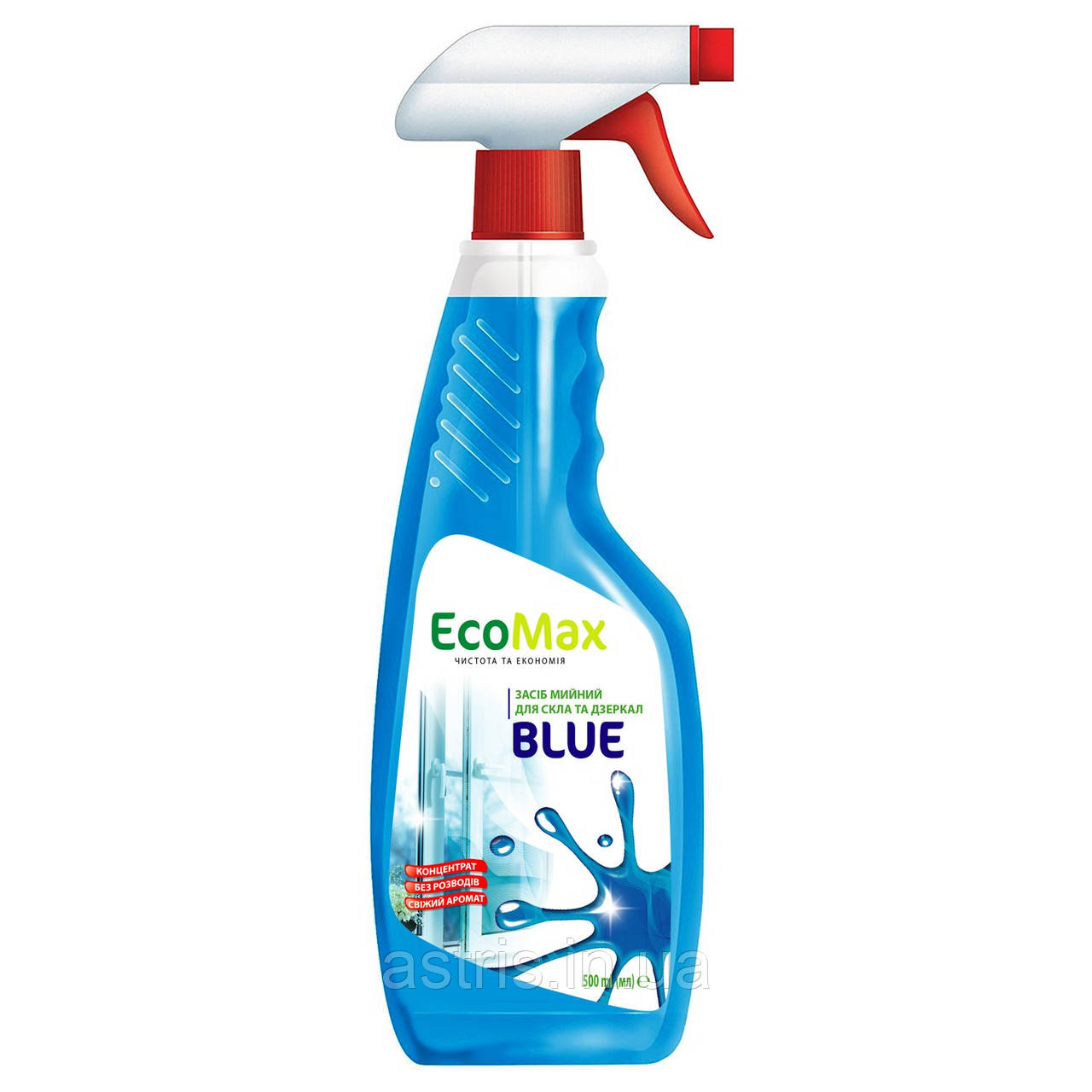 Миючий засіб для скла та дзеркал "Blue" 500 мл