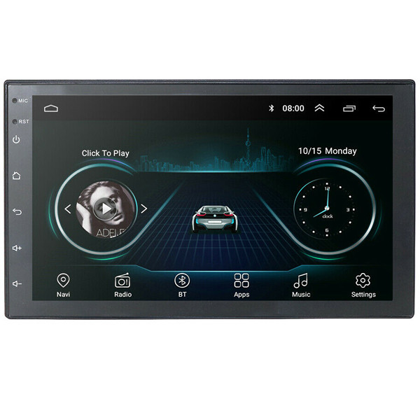 Автомагнітола 8701-2 DIN Android 8.1, GPS, Bluetooth, IPS екран, WI-FI, USB з Камерою Заднього Виду, Пульт