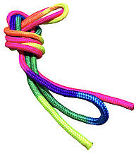 Скакалка для художньої гімнастики, товщина 10 мм, довжина 3 метри, Веселка, C-6270