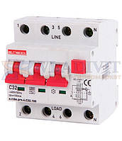 Дифавтомат з захистом від надструмів e.rcbo.pro.4.C32.100, 3P+N, 32А, С, тип А, 100мА, E.NEXT