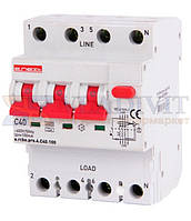 Дифавтомат з захистом від надструмів e.rcbo.pro.4.C40.100, 3P+N, 40А, С, тип А, 100мА, E.NEXT
