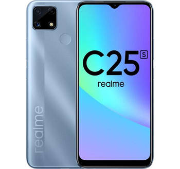 Смартфон Realme C25s 4/128 Blue, 48+2+2/8Мп, 2sim, 6.5" IPS, 6000mAh, 4G (LTE), 8 ядер