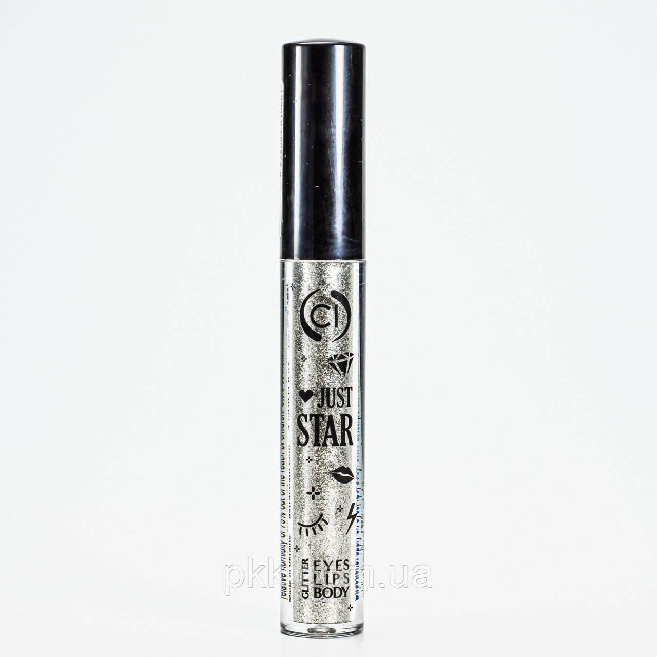 Глітер для макіяжу рідкий Colour Intense Just Star 4 мл JS-4, № 101 Silver Shine Срібний блиск