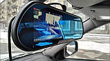 Автомобільне дзеркало відеореєстратор для машини на 2 камери VEHICLE BLACKBOX DVR 1080p камерою заднього огляду., фото 3