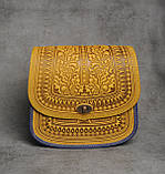 Авторська шкіряна сумка "Дубок" ручної роботи, велика сумка з натуральної шкіри, фото 4