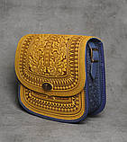 Авторська шкіряна сумка "Дубок" ручної роботи, велика сумка з натуральної шкіри, фото 6