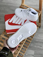 Кросівки жіночі Nike Air Force Mid. Демісезонні жіночі кросівки Найк. Кросівки Найк білі., фото 4