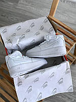 Кросівки жіночі Nike Air Force Mid. Демісезонні жіночі кросівки Найк. Кросівки Найк білі., фото 5