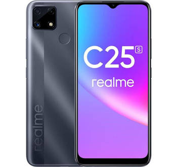 Смартфон Realme C25s 4/128 Grey, 48+2+2/8Мп, 2sim, 6.5" IPS, 6000mAh, 4G (LTE), 8 ядер