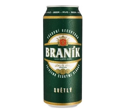 Пиво світле Branik Svetly 4.1% алкоголю Бранік 0,5 л Чехія