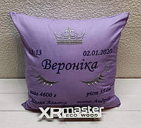 Іменна подушка метрика, фото 2