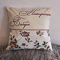 Подарункова подушка Найкращій бабусі, фото 2