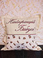 Подарункова подушка Найкращій бабусі, фото 4