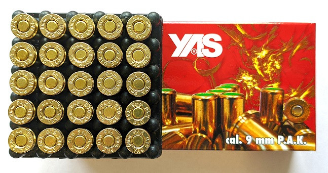 Набої холості YAS Gold 9 мм (25 шт)