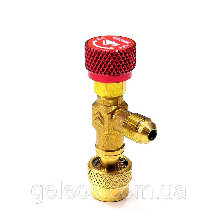 Кран для Заправки Фреону R32, R410a Перехідник 1/4х5/16"SAE Hongsen ...