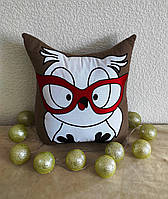 Подушка Розумна сова Машинна вишивка !!! + Аплікація !!!, фото 5