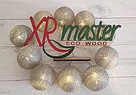 Гірлянда кульки, ліхтарики , Сірі, фото 3