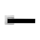 Ручки дверні mvm A 2015 MC+black матовий хром, фото 2