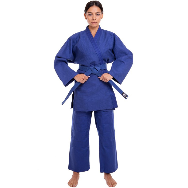 Кимоно для дзюдо Matsa MA-0015-3 синее (450 г/м2, хлопок 100%) рост 160 см - фото 3 - id-p1624326210