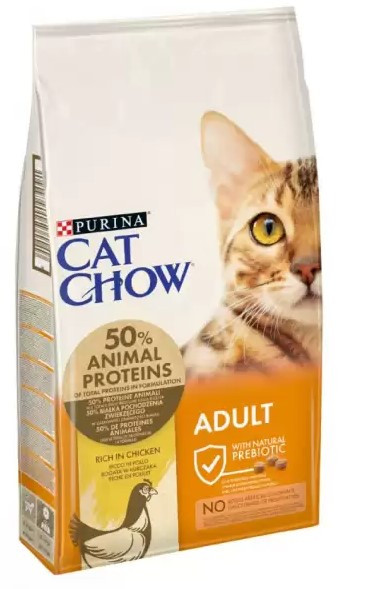 Cat Chow Adult 15кг з куркою ( 1кг - 110 грн ) Угорщина