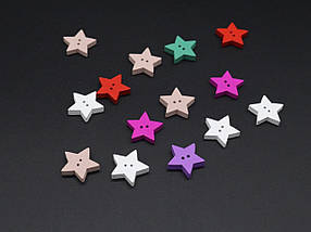 Дерев'яні заготовки для творчості. Колір мікс. 18мм, фото 5