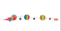 Мячи на веревке для котов 3шт Trixie 205138