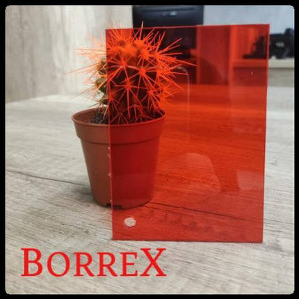 Монолітний полікарбонат — "BORREX" RED T — 2 мм, фото 2