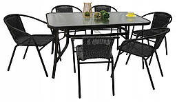 Комплект садових меблів Kontrast Garden Black-6 R_1011